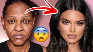 Makeup Transformation Kendall Jenner 😳 makeup [upl. by Airym]