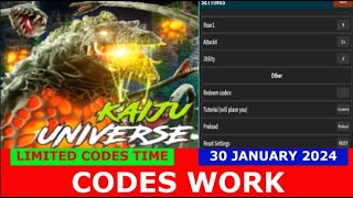 CODES BIOLLANTE REMODEL Kaiju Universe ROBLOX  LIMITED CODES TIME  JANUARY 30 2024 [upl. by Cliffes]