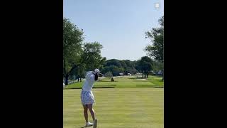 Andrea Lee golf swing just pure leading the lpga US Women’s Open 2024 [upl. by Dolph889]