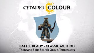 How to Paint Battle Ready Thousand Sons Scarab Occult Terminators – Classic Method [upl. by Schreiber]