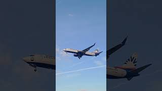 SunExpress landing at Hamburg Airport [upl. by Ahseik135]