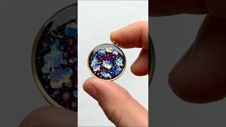 Create resin jewelry with glitter amp bubble technique  tutorial ⬆️ crafts uvresin jewellery diy [upl. by Shrier]