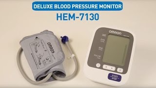 OMRON Upper Arm Blood Pressure Monitor HEM7130 [upl. by Pollak324]