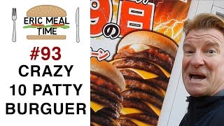 CRAZY 10 PATTY BURGER in Japan  Eric Meal Time 93 [upl. by Hope127]