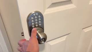 MiLocks TKK 02OB Digital Door Knob Handle Lock with Electronic Keypad Review [upl. by Naivaf]