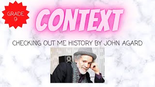 GRADE 9 CONTEXT for the poem Checking Out Me History by John Agard [upl. by Judith]