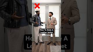 How To Style A Leather Jacket w ​⁠MrrLittle [upl. by Sansen1]