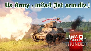 Warthunder  Enemy Destruction Moment  US Army M2A4 1st Arm Div [upl. by Monetta]