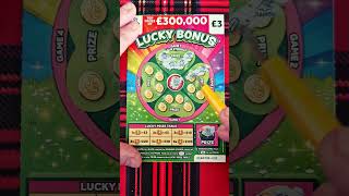 quick £3 lucky bonus scratch card play lottery jackpot [upl. by Delaine]