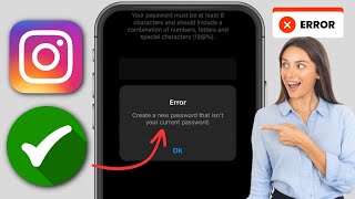 Correggi Crea una nuova password che non sia la password corrente di Instagram [upl. by Raina]