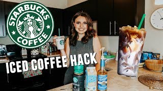 HOW TO MAKE STARBUCKS ICED COFFEE AT HOME  BRENNA LYONS [upl. by Esnohpla]