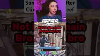 Somerset cries after Clix and Blake beef in FNCS Fortnite FNCS sommerset [upl. by Elleahcim644]