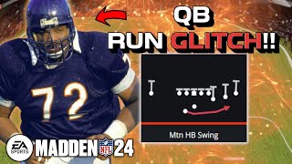 QB RUN GLITCH YARDS EVERYTIME [upl. by Ihcalam579]