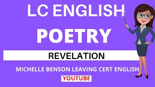 Leaving Cert English  Poetry  Revelation [upl. by Tiphane]