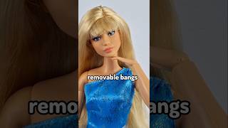 Giving Barbie bangs😱 Easy Barbie doll makeover idea doll barbie shorts diy [upl. by Atinna38]