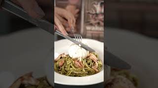 Receta Pasta al pesto con queso burrata  Home Elements [upl. by Jews]