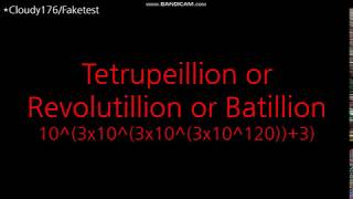 illion Numbers P3 Cloudy176Faketest 1 [upl. by Kin]