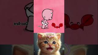 This is supposed to hurt😰😥shorts catvideos awareness trollcat3 [upl. by Qifar]