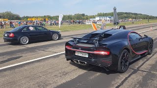 1300HP Audi S4 B5 vs Bugatti Chiron [upl. by Daron]