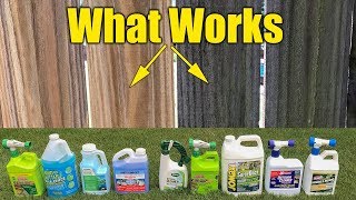 Deck and Fence Cleaners Review  Mold Mildew Algae  Pressure Washing PreWash [upl. by Anyotal]