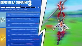 Les Défis de la Semaine 3 de Saison 7 de Fortnite Battle Royale [upl. by Wildon]