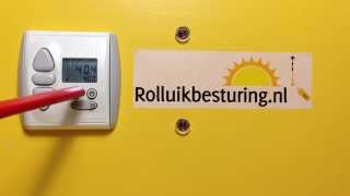 Rolluikbesturingnl  Een quotnaar bovenquot tijd instellen  Somfy Chronis Uno Easy Handleiding [upl. by Sid]