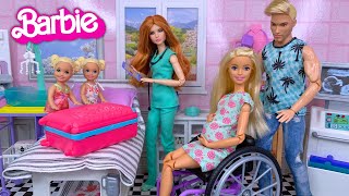 Barbie Doll Family New Baby Stories  Nursery Packing for Hospital amp Baby Arrival [upl. by Nurse]