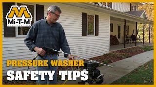 Safety Tips when Operating a Pressure Washer [upl. by Nira781]