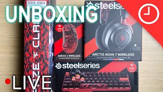 LIVE SteelSeries x FaZe Clan collection unboxing [upl. by Onirotciv657]