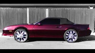 1989 CHEVY IROCZ CAMARO Z28 CONVERTIBLE PAINTED CANDY BRANDY WINE [upl. by Shulock]