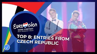 TOP 8 Entries from the Czech Republic 🇨🇿  Eurovision Song Contest [upl. by Yeta688]