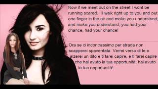 Demi Lovato  Really Dont Care ft Cher Lloyd LYRICS  TRADUZIONE [upl. by Enymzaj339]