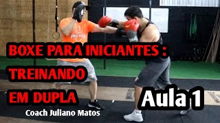 Treino de Boxe em Dupla para iniciantes  Aula 1 [upl. by Giraud]