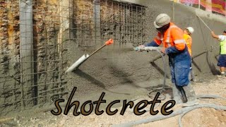 Shotcrete  Gunite  Sprayed Concrete  Tower Protection  Types of Concrete  Civil works [upl. by Adlai942]