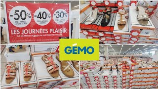 👡☀️GEMO CHAUSSURES PROMOTIONS 50 40 30 AVANT SOLDES [upl. by Earlene]