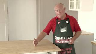 How To Install A Bamboo Benchtop  DIY At Bunnings [upl. by Aimaj349]