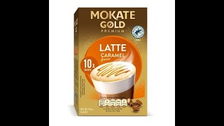 MOKATE GOLD PREMIUM LATTE CARAMEL FLAVOUR REVIEW [upl. by Yahsed]