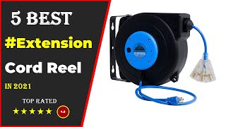 ✅ Top 5 Best Retractable Extension Cord Reel 2024 Tested amp Reviewed [upl. by Nosreffej]