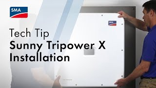 Tech Tip SMA Sunny Tripower X US Installation [upl. by Timmons142]