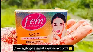 വെറും30 ₹fem hair colour ചെയ്തത് അവസാനം മുടി കണ്ടുഞാൻഞെട്ടിyoutubeshorts shorts malayalamvlogs [upl. by Gefen548]