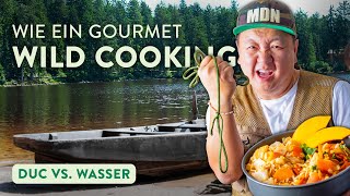 Veganer GemüseReis mit gefiltertem Wasser 🍛  Wie ein Gourmet  Wild Cooking [upl. by Eilatam]