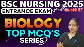 BSC NURSING ENTRANCE EXAM BIOLOGY MCQ  58  bsc nursing entrance exam 2025 new batch  BSC NURSING [upl. by Namsaj]