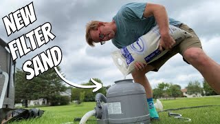 How to Change Pool Filter Sand [upl. by Gnel413]