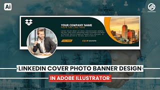 LinkedIn Banner Design in Adobe Illustrator [upl. by Anived178]