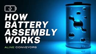 How Battery Assembly Conveyor works  Assembly Line Conveyor Systems  Aline Conveyors [upl. by Pittman93]