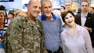 President George W Bush Greeting Troops at DFW [upl. by Gildea]