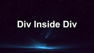 How To Create Div Inside Div In Html  Using Inline Css  Notepad  Dominance Computer [upl. by Yorgo]