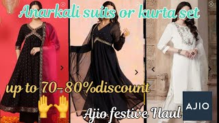 Ajio kurta set haulAjio Anarkali setsAjio haul under budget 💕🌈Ajiohaulajiofestivekurtasets [upl. by Wolbrom]