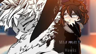 MHA react to HAWKS  ANGST  PT 2  MHABNHA [upl. by Ahseikram739]