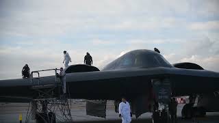 509th Bomber Wing B2 Spirit At Whiteman AFB [upl. by Nylsaj722]